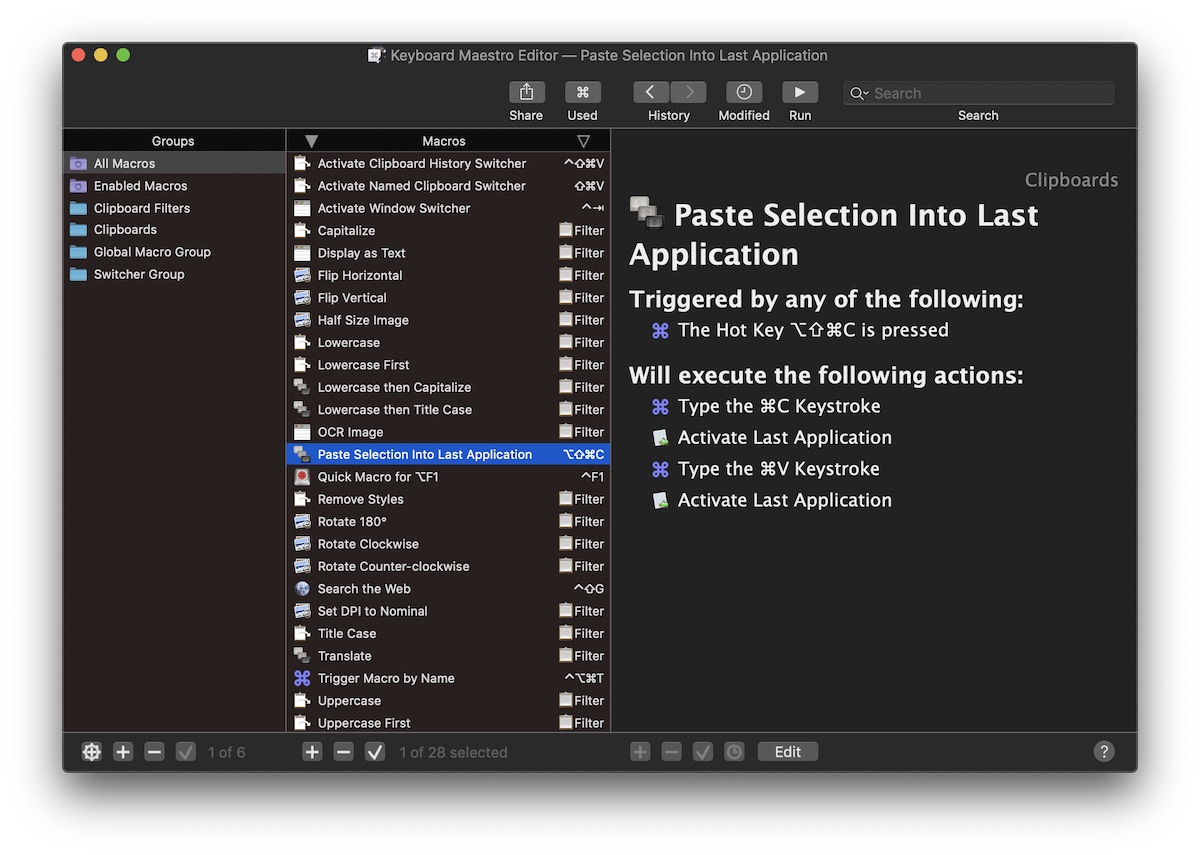 Keyboard Maestro Releases Version 9, with Dark Mode, JSON, OCR, and More –  The Sweet Setup